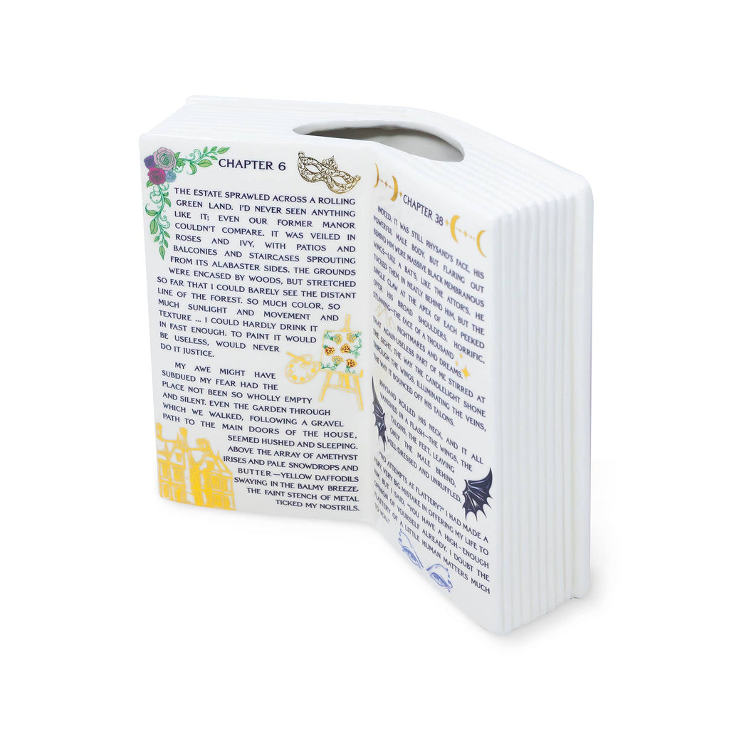 Open Book Vase, A Court of Thorns and Roses
