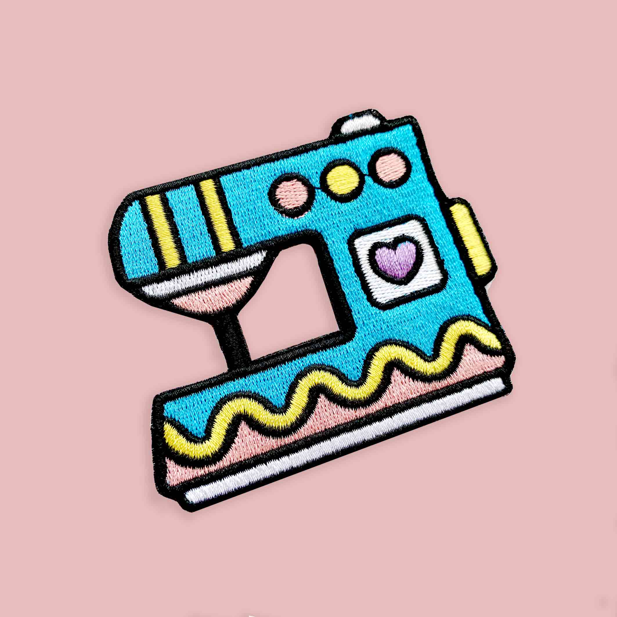 Sewing Machine - Embroidered Iron On Patch