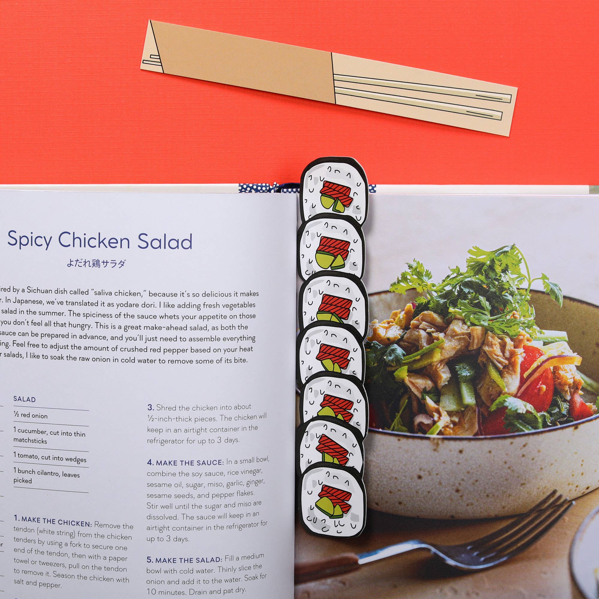 Sushi and Chopsticks - Die Cut Bookmarks