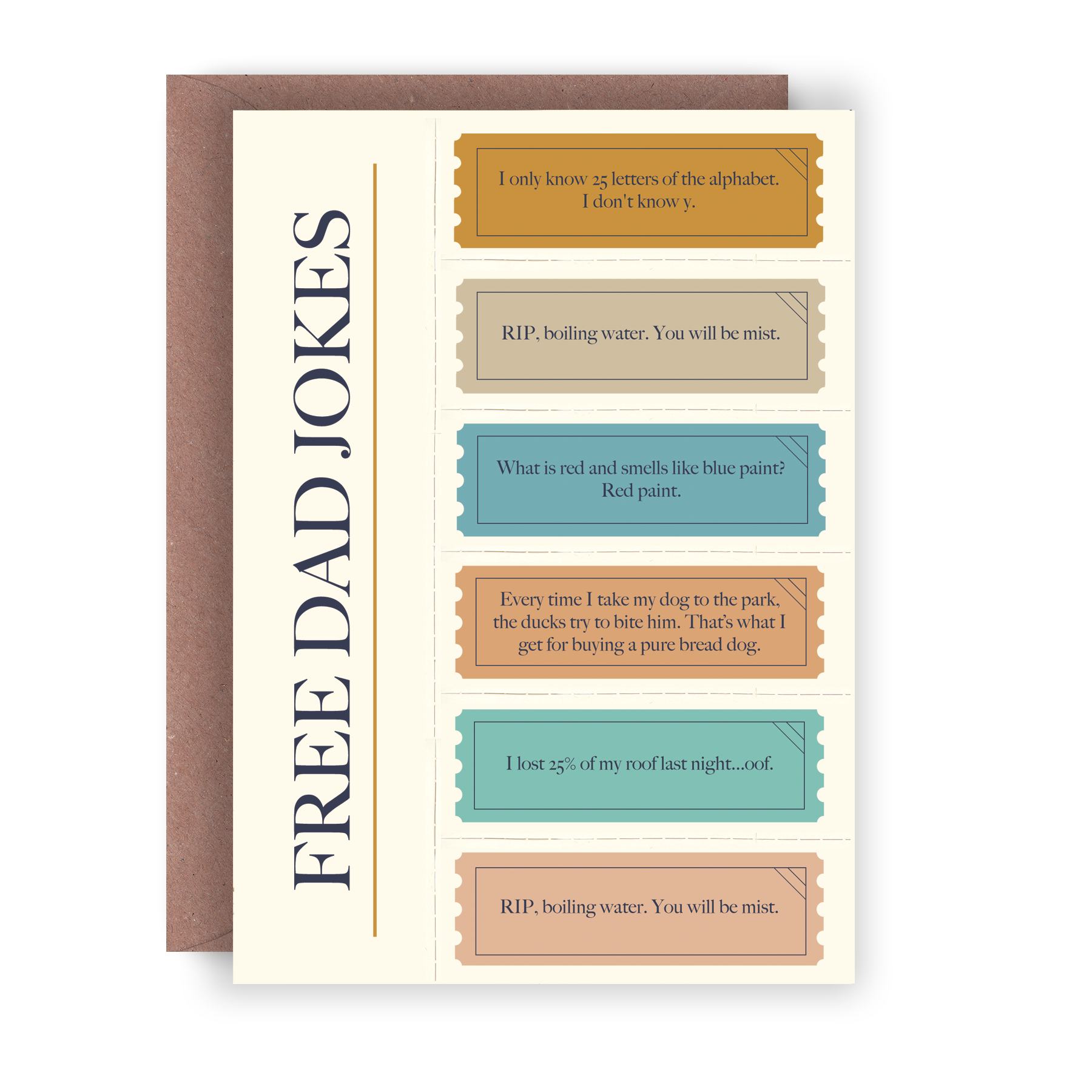 Free Dad Jokes Voucher - Greeting Card