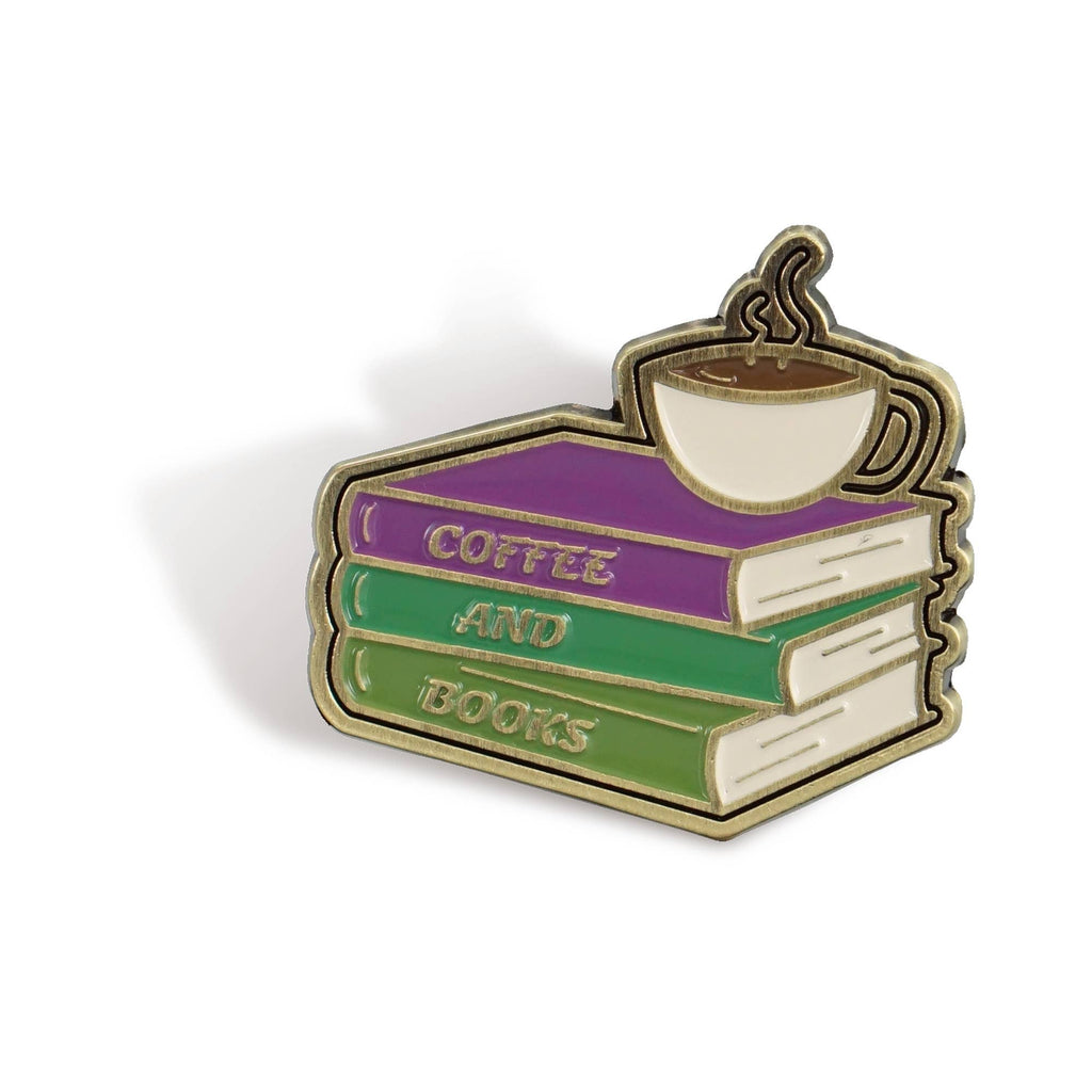 Coffee And Books - Pulteney Press - Enamel Pin
