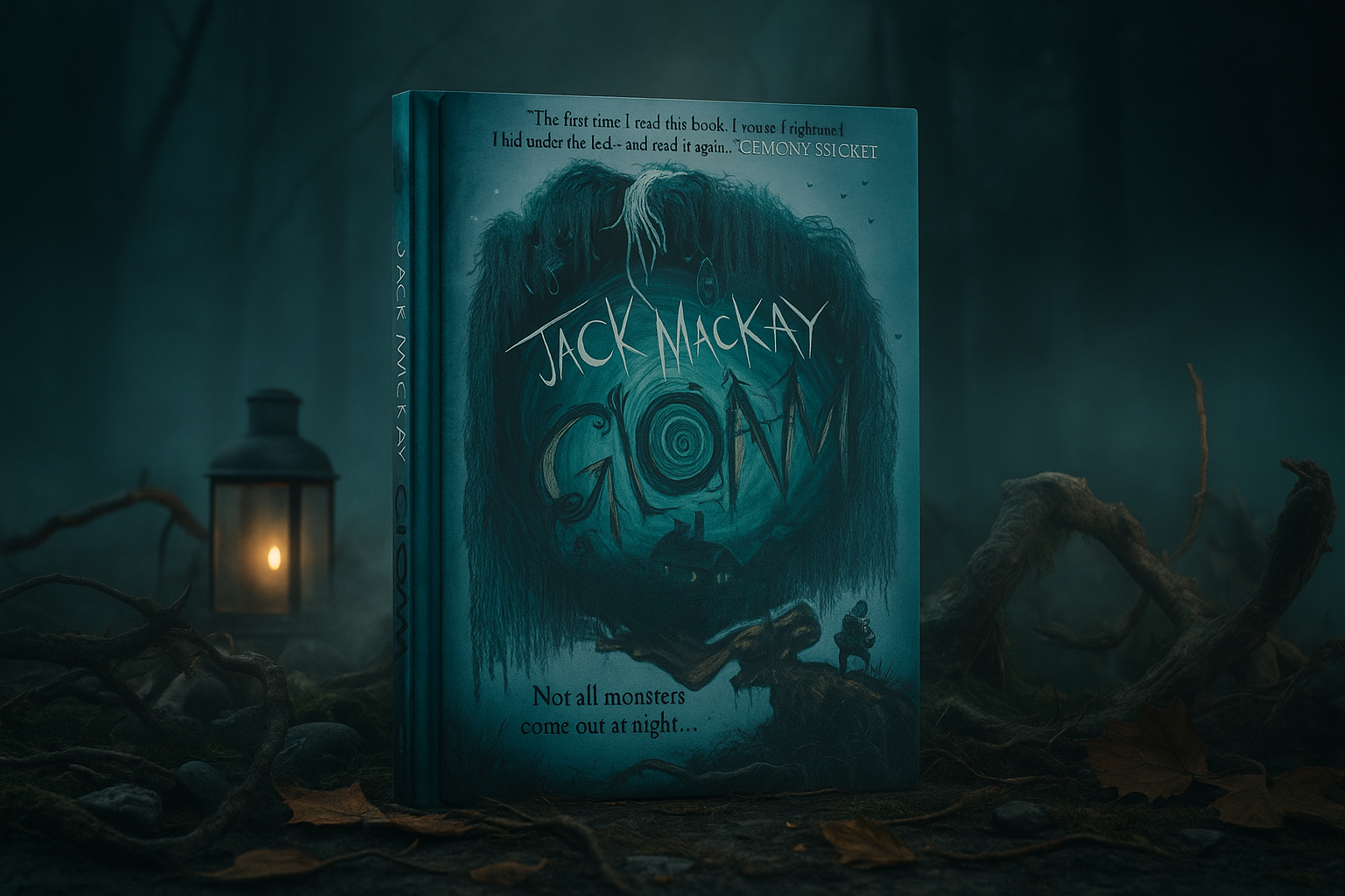 Book titled 'Gloam' by Jack Mackay with a dark, mystical background