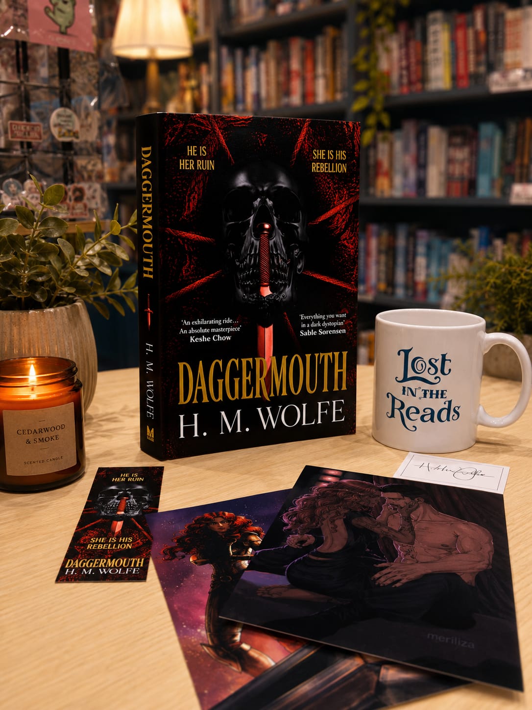 Daggermouthby H.M. Wolfe - Signed Book Plate