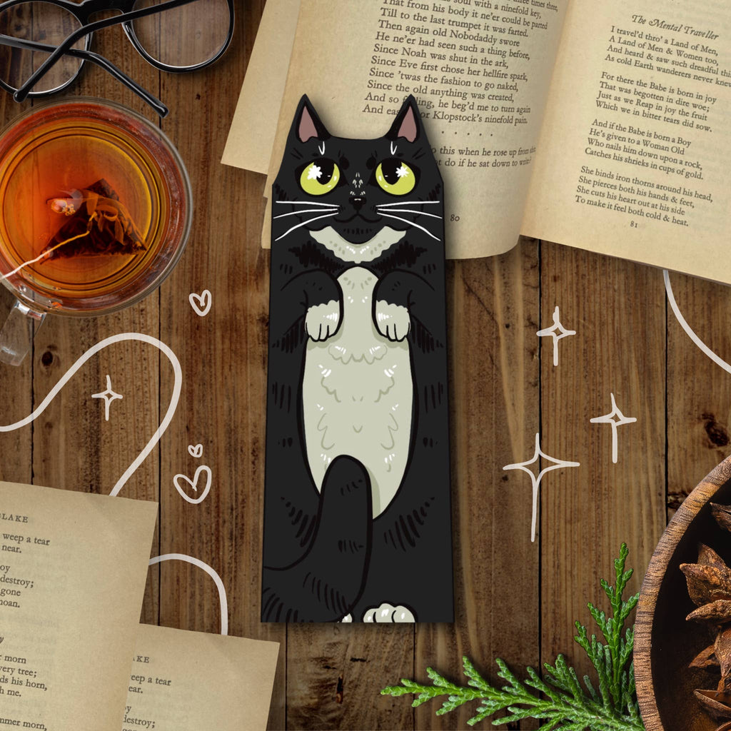 Black Cat Familiar Bookmark