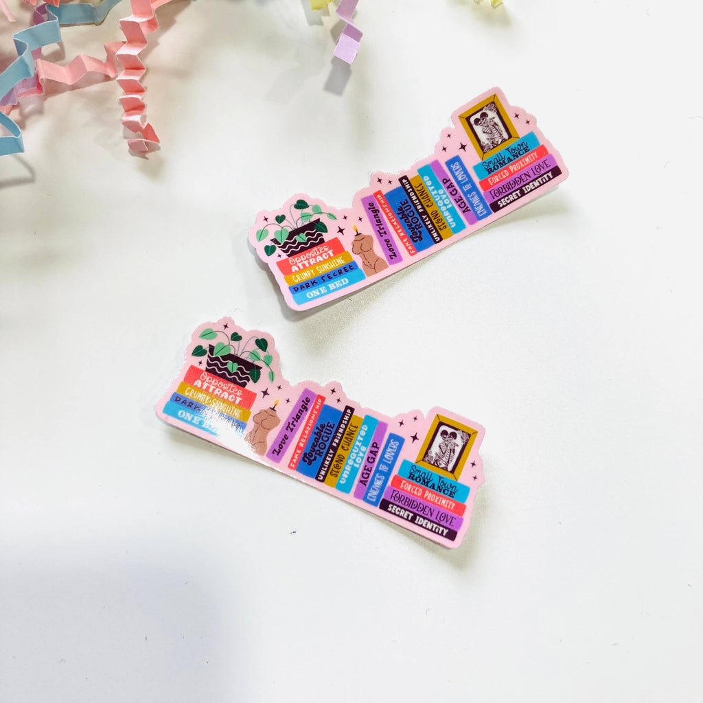 Romance Book Shelf - Die Cut Sticker 