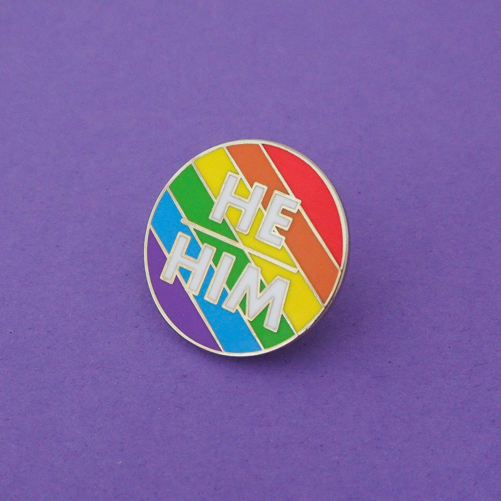 He/Him - Enamel Pronoun Pin