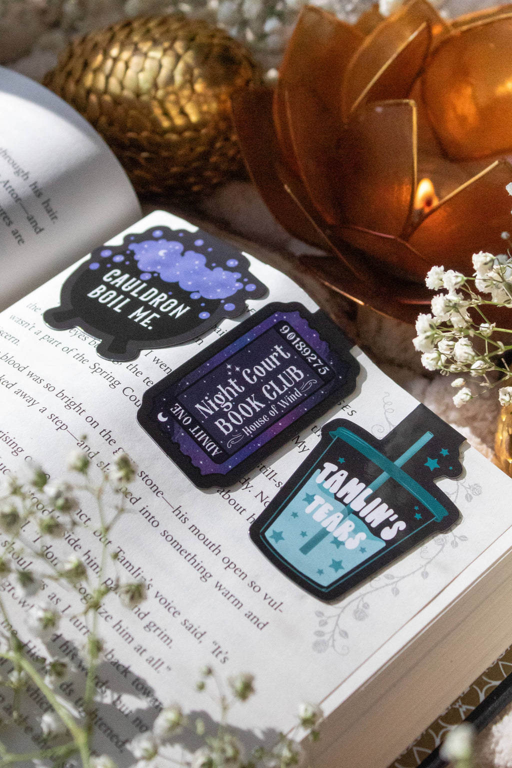 Set of 3 Magnetic Bookmarks - ACOTAR