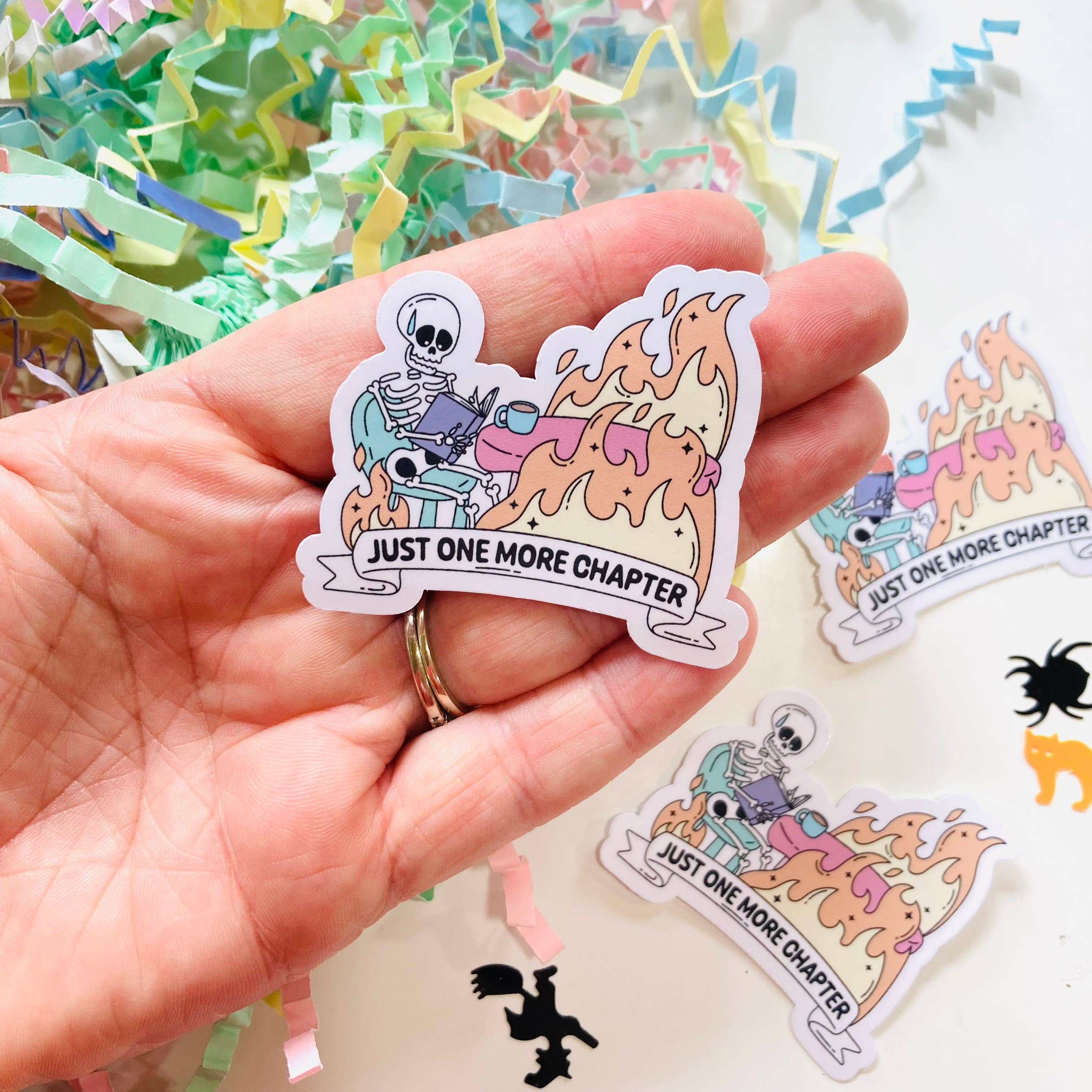 Just One More Chapter - Die Cut Sticker