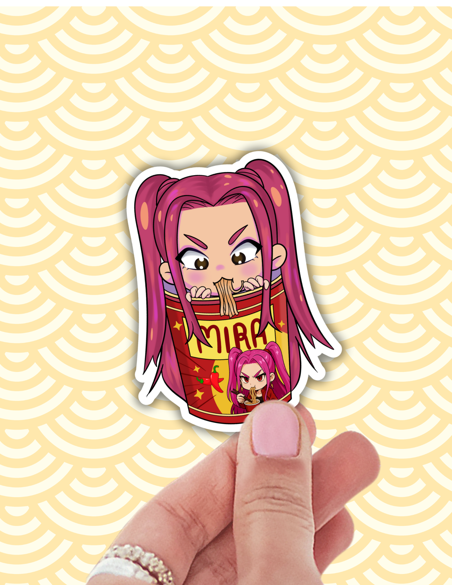 K Pop Demon Hunters - Mira - Laptop Sticker