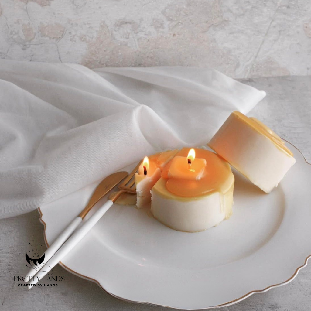 A Set Of Handmade Pancake Candles | Handmade Candle