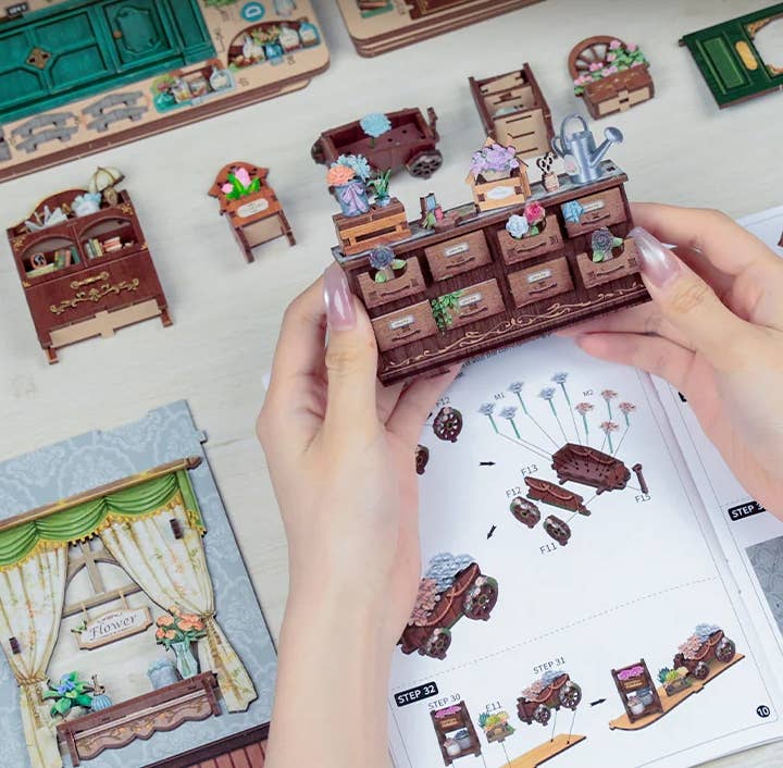 DIY Book Nook Kit: Blossom Florists