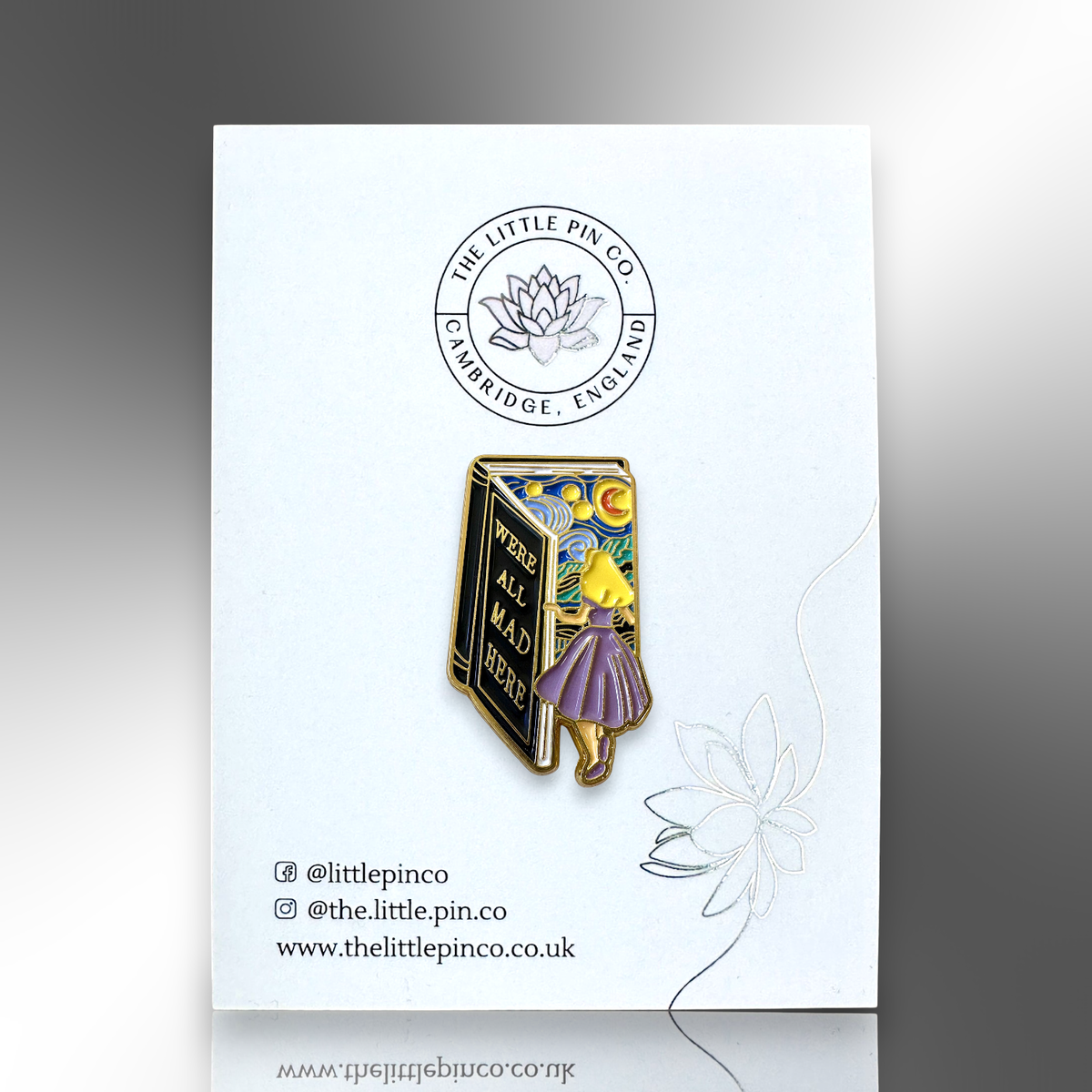 We Are All Mad Here Alice In Wonderland Enamel Pin