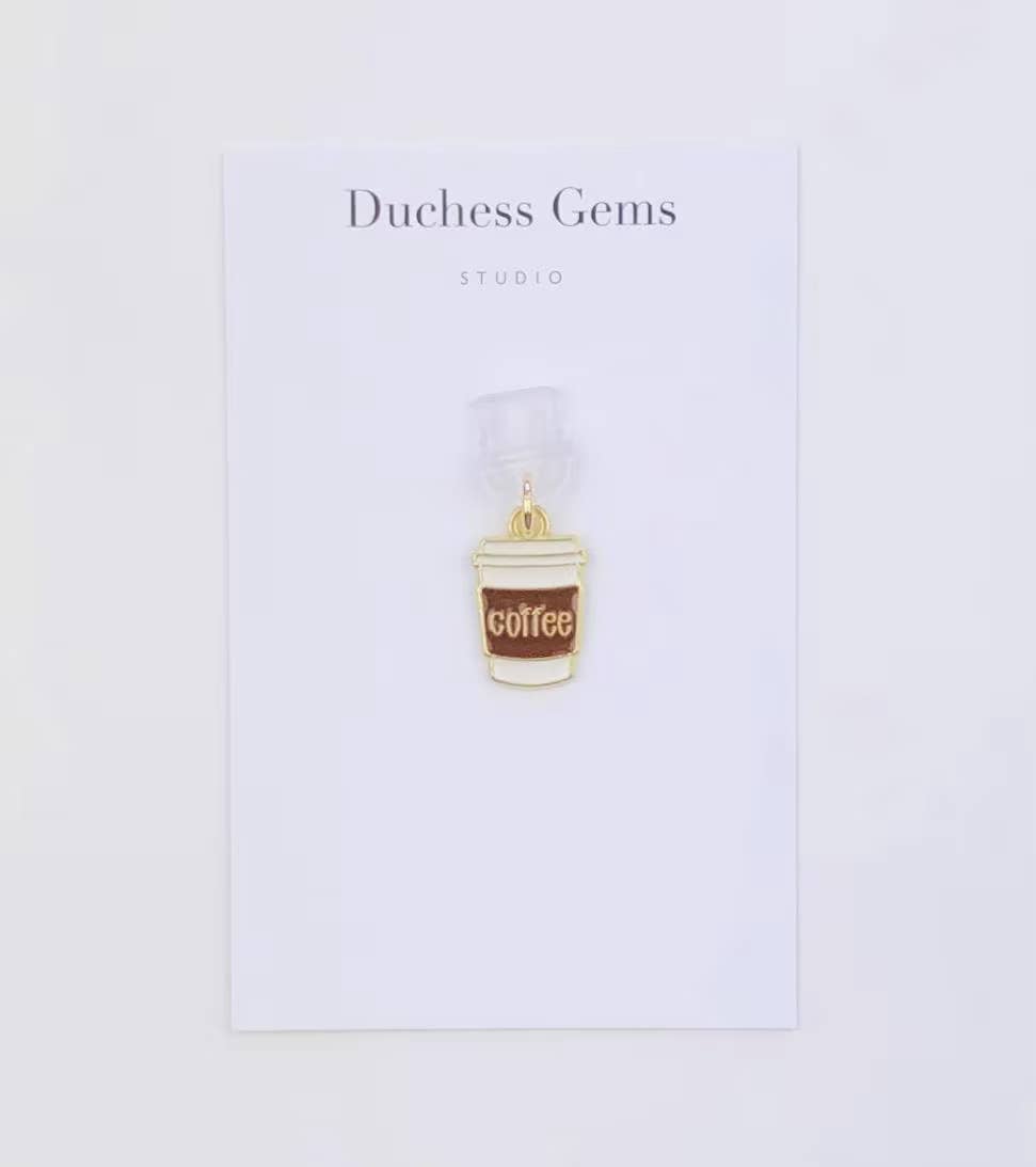 Coffee Cup Dust Plug Charm For Phone Tablet & E-Reader