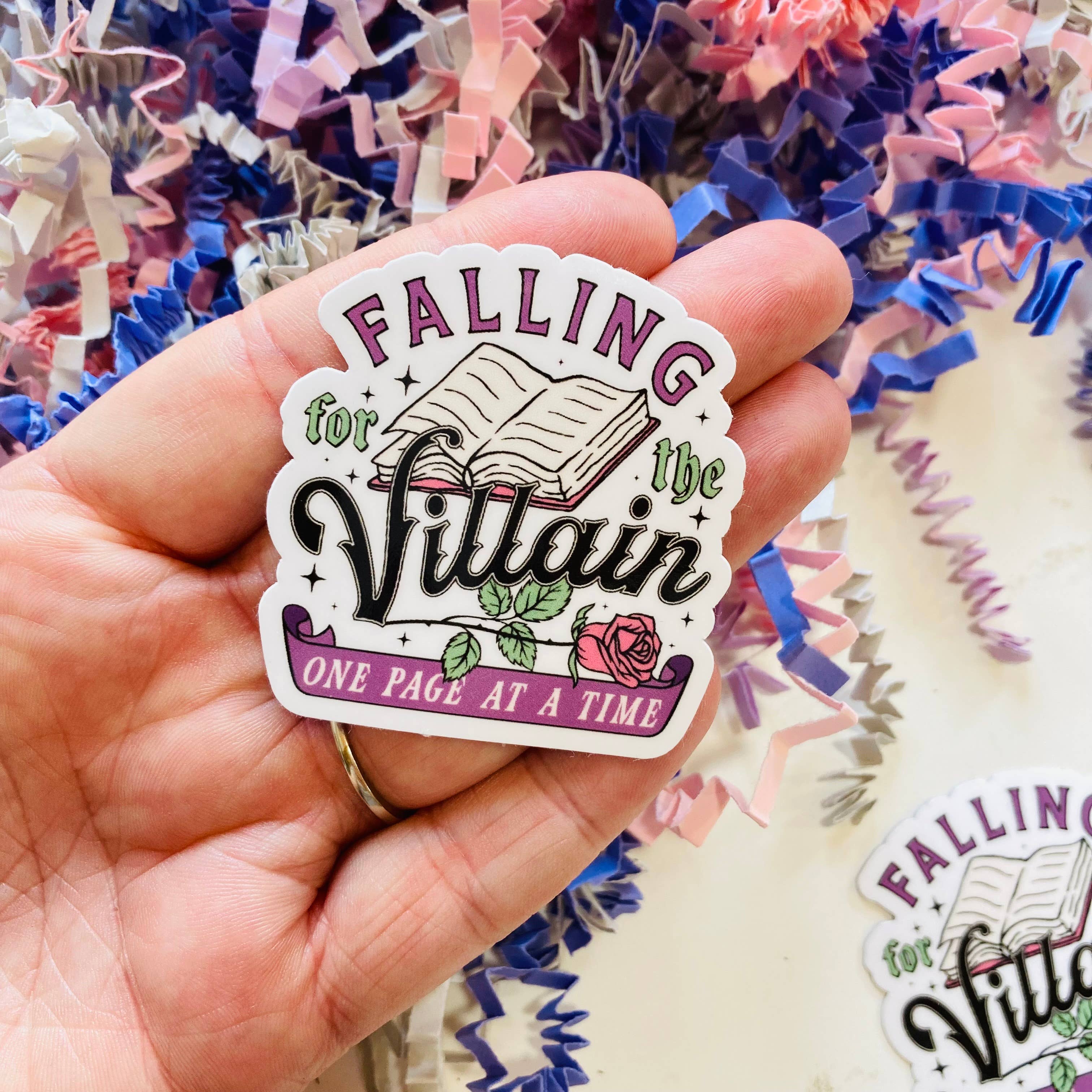Falling For The Villain - Die Cut Sticker