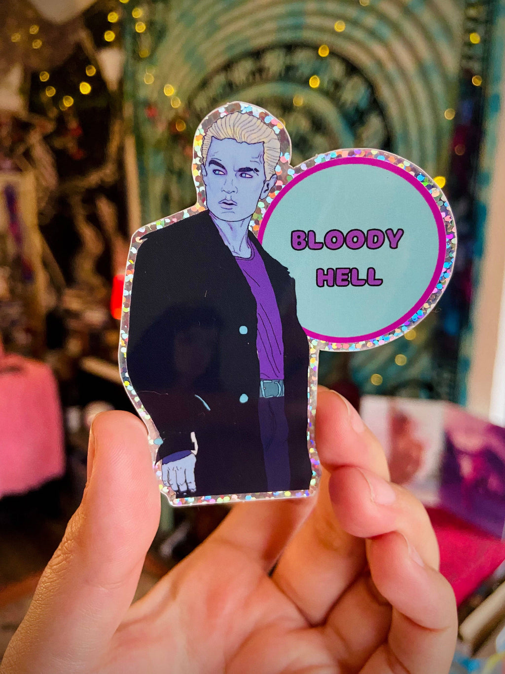 "Bloody Hell" - Spike Water Bottle Sticker