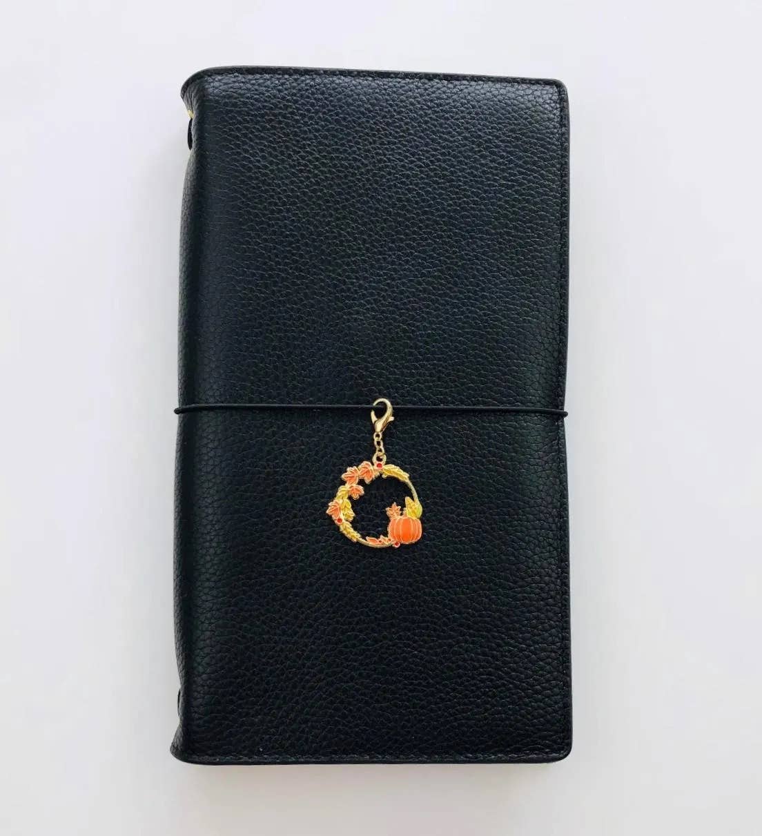 Pumpkin Wreath Journal Charm, Autumn Planner Charm