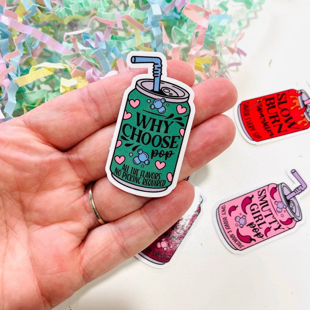 Smutty Girl Soda Pop Can - Die Cut Sticker