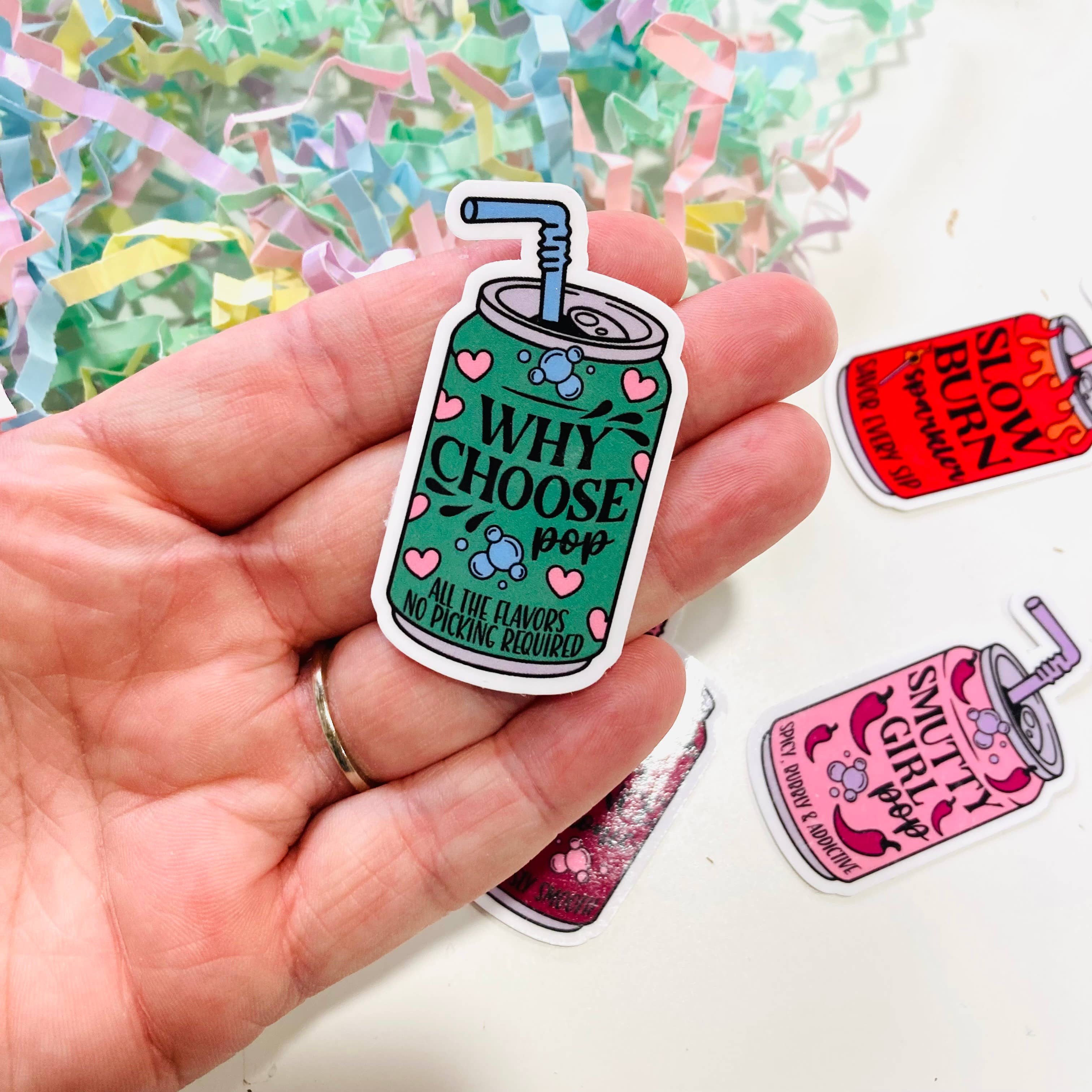 Smutty Girl Soda Pop Can - Die Cut Sticker