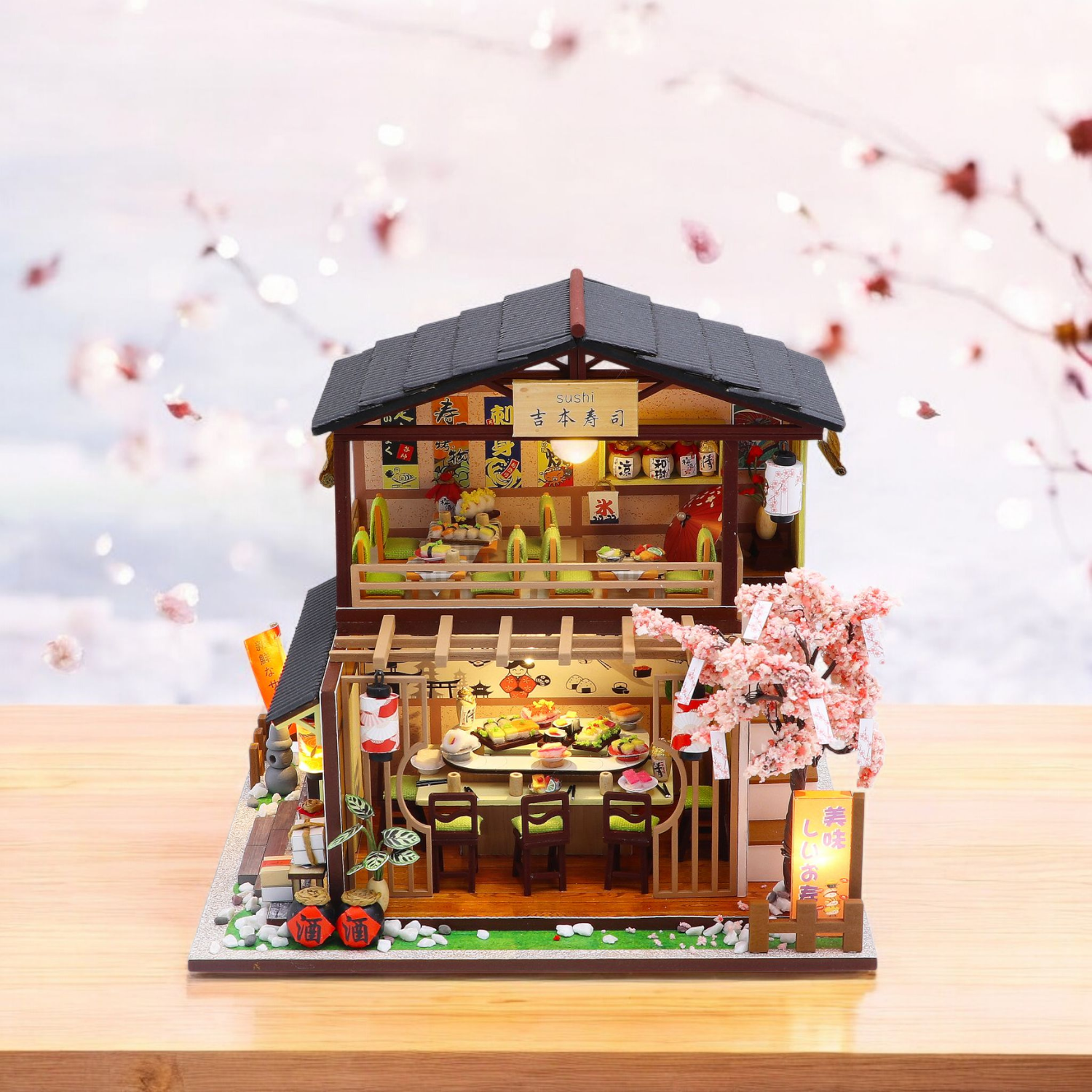 DIY Miniature House Kit: Sushi House