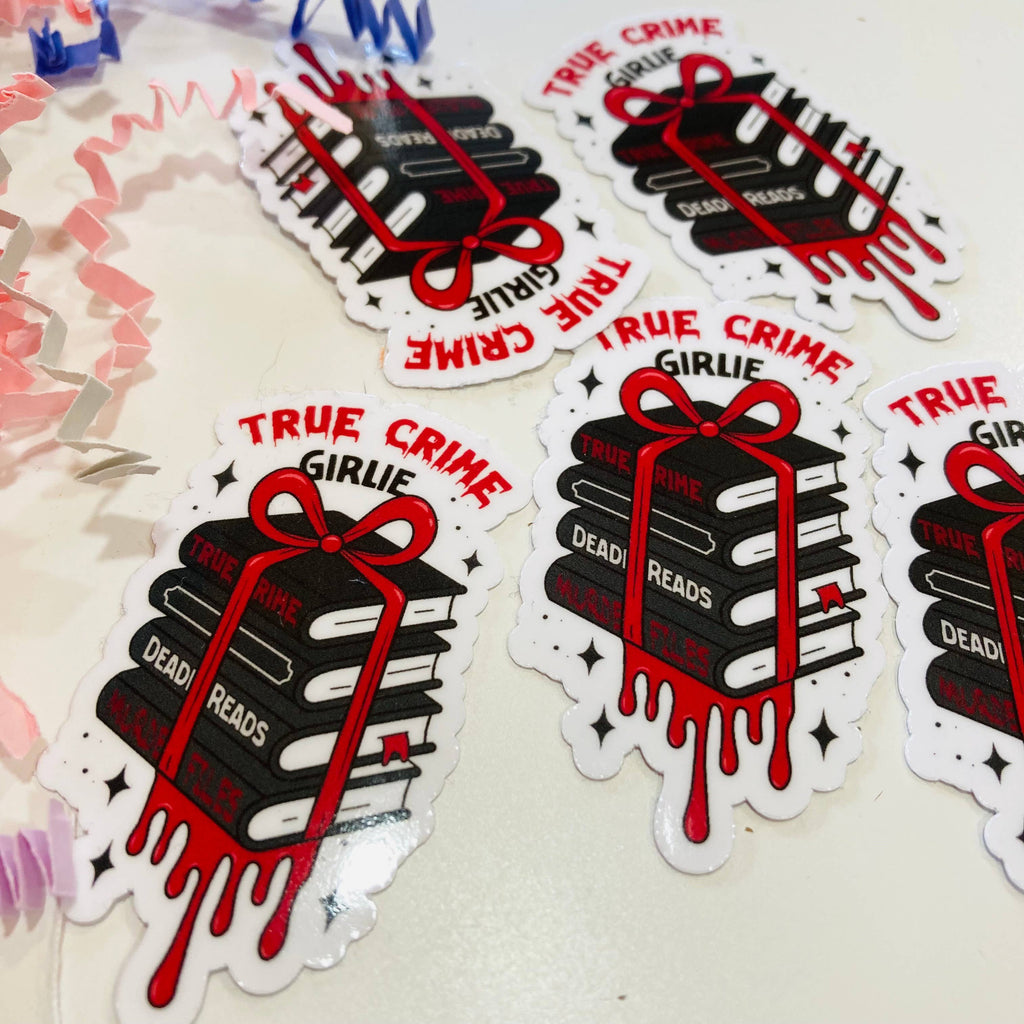 True Crime Girlie Die Cut sticker