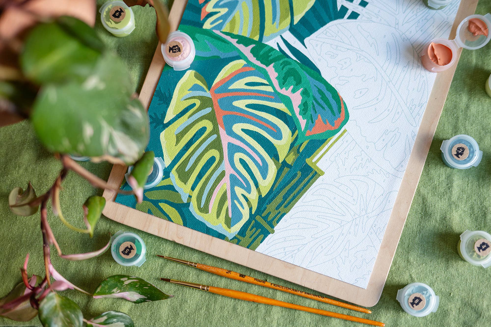 Vintage Verde Paint-by-Number Kit