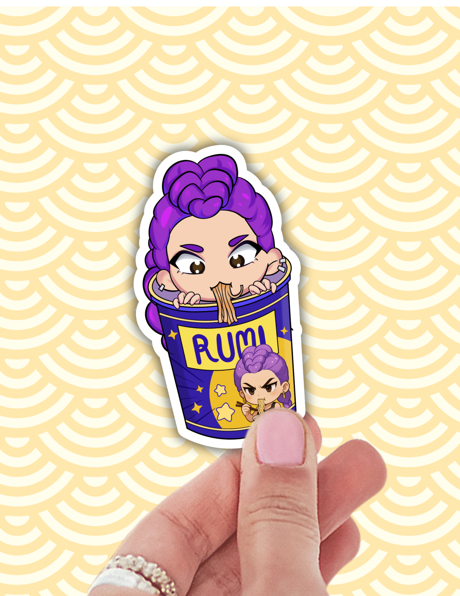 K Pop Demon Hunters - Rumi - Laptop Sticker