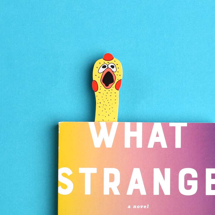 Rubber Chicken - Die Cut Bookmark