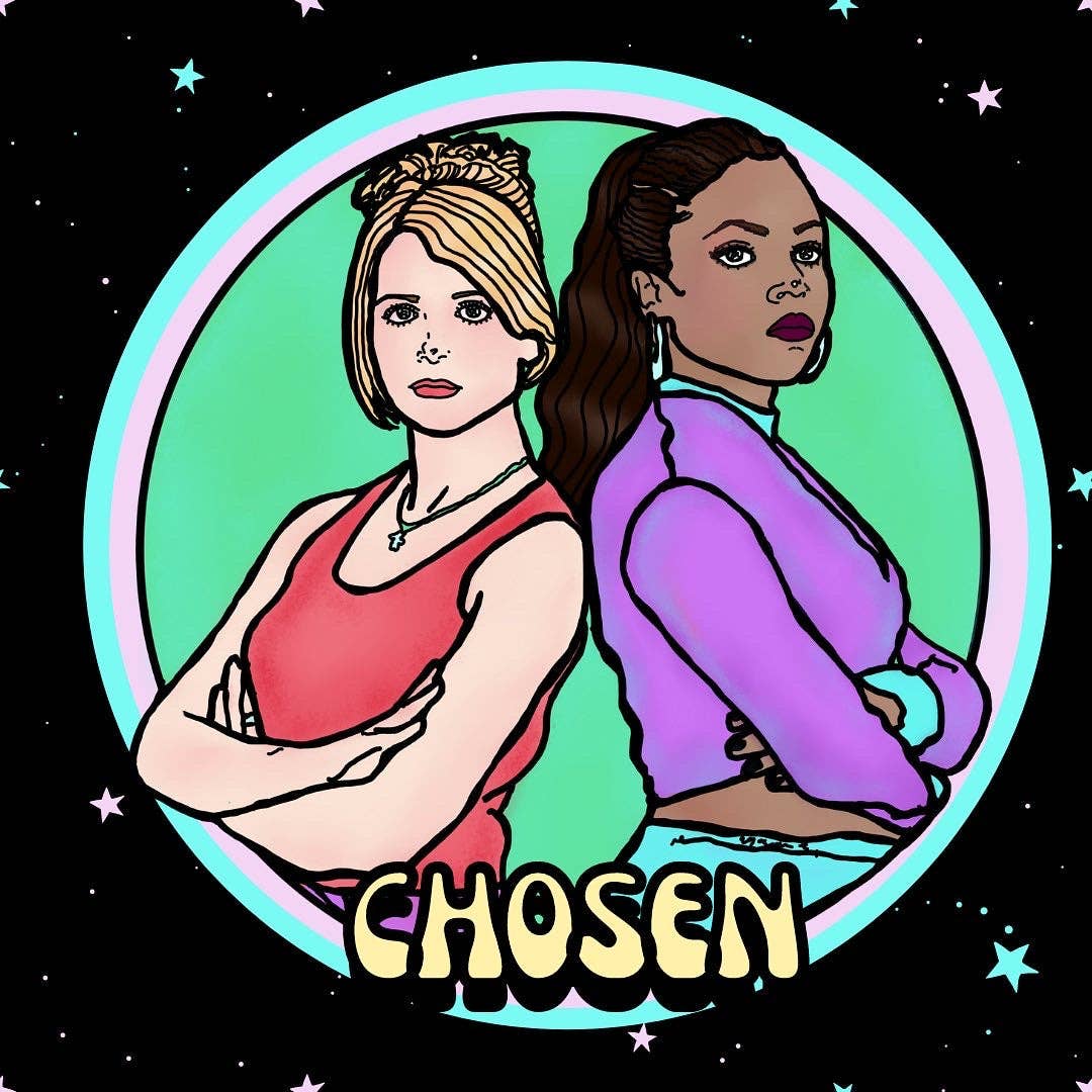 Buffy & Kendra - Water Bottle Sticker