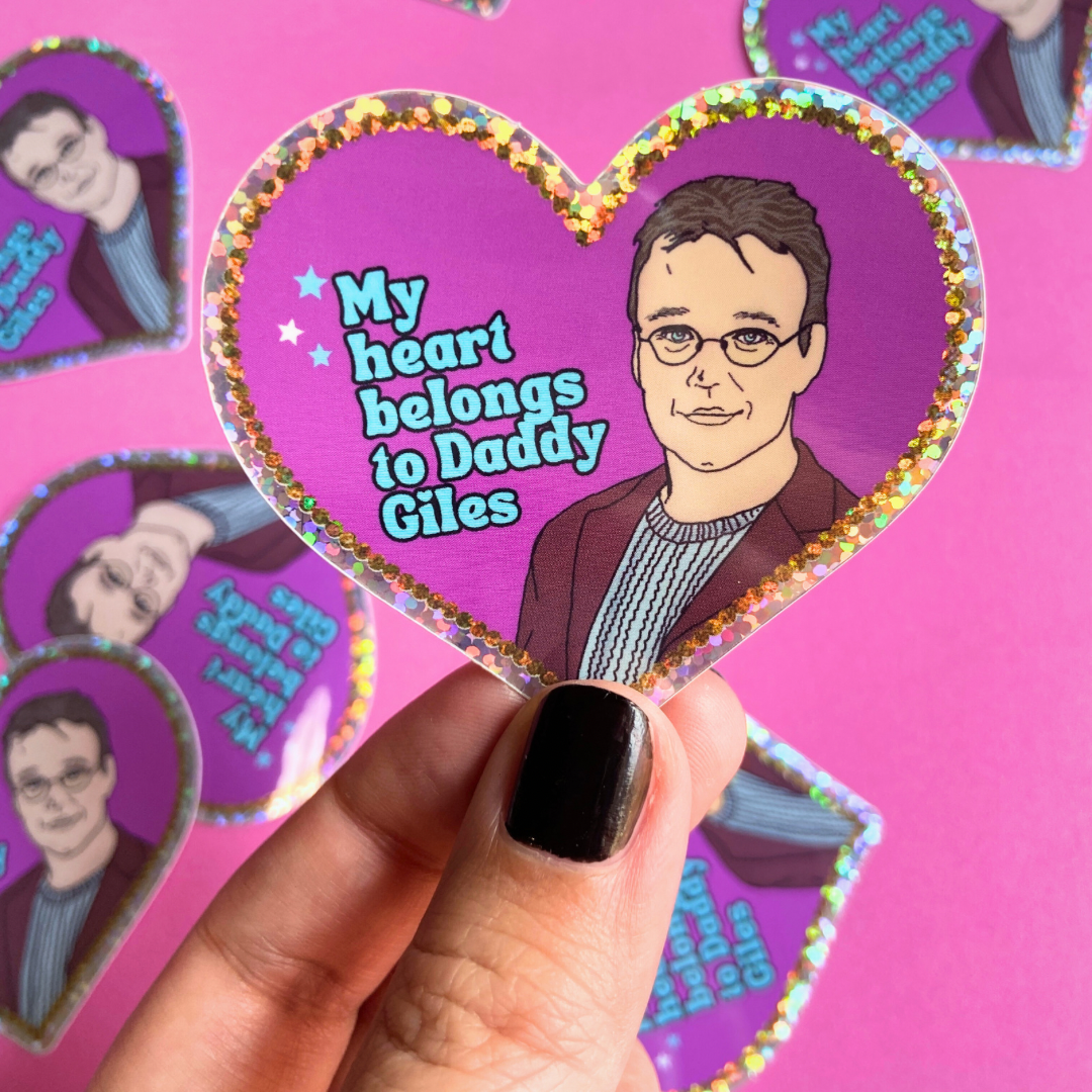 “My Heart Belongs to Daddy Giles”  - Water Bottle Sticker
