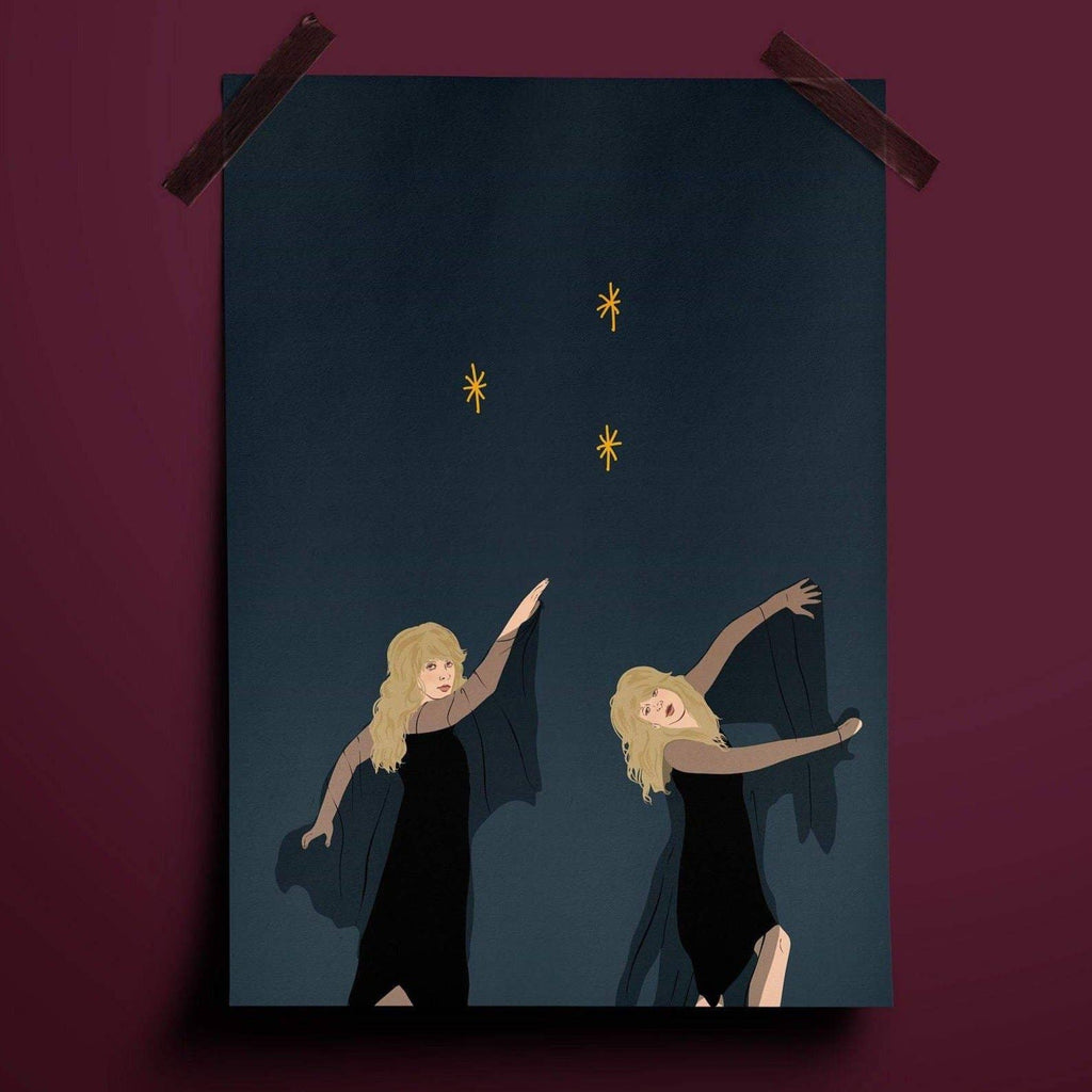 Stevie Nicks Dancing Art Print