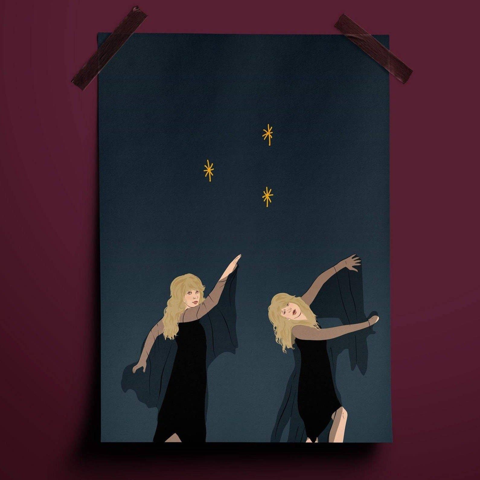 Stevie Nicks Dancing Art Print