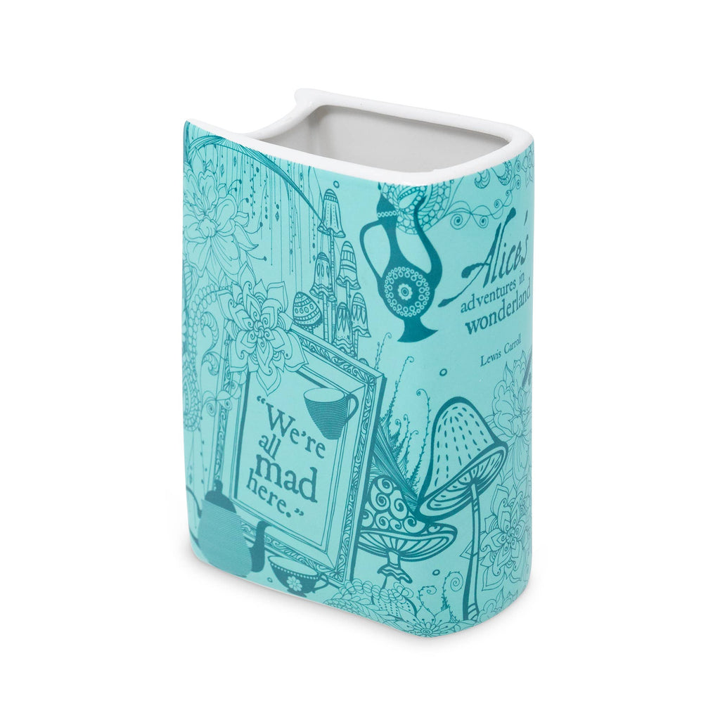 Small Book Vase, Alice in Wonderland - Blue (Case Pack)