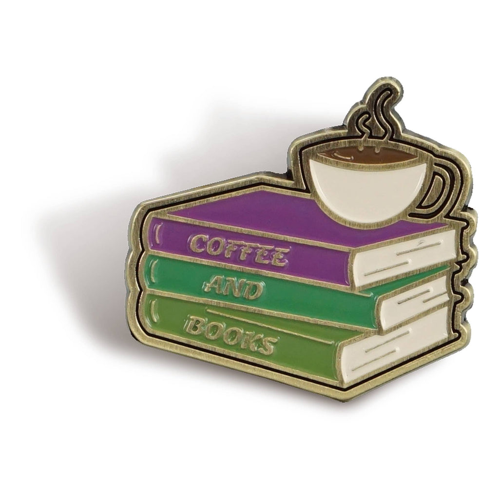 Coffee And Books - Pulteney Press - Enamel Pin